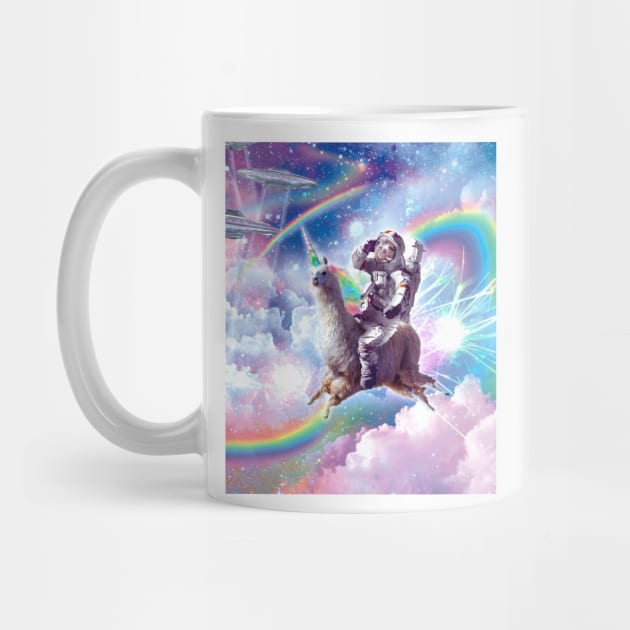 Galaxy Astronaut Sloth Riding Llama Unicorn by Random Galaxy